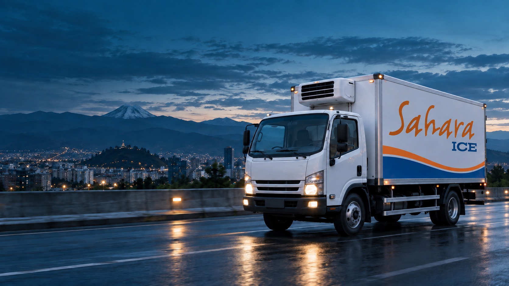 Camión Sahara Ice de distribución para negocios